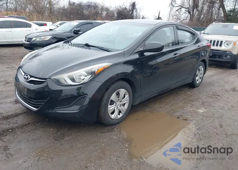 2016 Hyundai Elantra Se z USA, uszkodzony, nr VIN 5NPDH4AE0GH714610